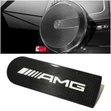 Carbon Fiber Rear Spare Tire Wheel Cover Badge Emblem Logo AMG for Mercedes-Benz W463 G-Class G-Wagon
