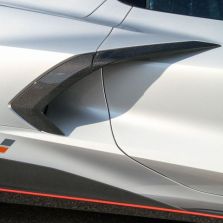 Chevrolet Corvette C8 Carbon Fiber Door Boomerangs Overlay