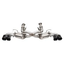 Corsa 20-23 Chevrolet Corvette C8 RWD 3in Valved Cat-Back w/ 4.5in Carbon Fiber Black PVD