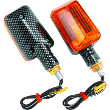 BikeMaster Universal Ministalk Marker Light - Carbon/Amber