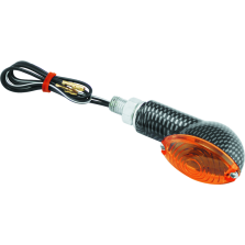 BikeMaster Ministalk Marker Light Oval Carbon/Amber