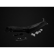 W463A W464 G63 AMG Mercedes G Wagon G class 2018+ Front Lower Bumper Lip Spoiler Skirt with OEM LED BRABUS Style