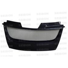 TD-style carbon fiber front grille for 2006-2009 Volkswagen Golf GTI (Emblem Shaved)