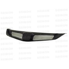 MG-style carbon fiber front grille for 2006-2011 Honda Civic 4DR JDM