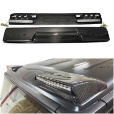 Front Roof Carbon Lip Spoiler with LEDs
