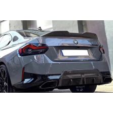BMW G87 M2/G42 2 Series Carbon Fiber Aggressive High Kick Rear Spoiler