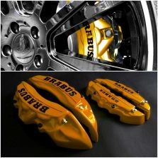 Gold Disc Brabus Caliper Covers Carbon Ceramic Sign 4 pcs Set for Mercedes-Benz G-Wagon W463