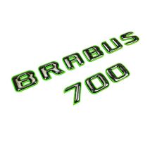 Green Brabus 700 Emblem Logo with Carbon Fiber Metal Compartment for Mercedes-Benz W463A/W464 G-Class
