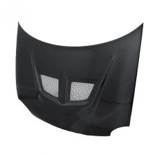 EVO-style carbon fiber hood for 1995-1999 Dodge Neon (straight weave)