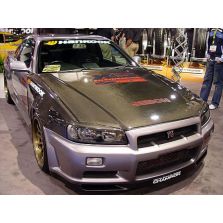 OEM-STYLE CARBON FIBER HOOD FOR 1999-2002 NISSAN SKYLINE R34 GT-R