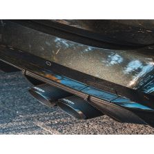 21+ BMW M4 G82 M3 G80 MBRP Quad Exit Axle-Back Exhaust with Carbon Fiber Tips