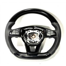 Mercedes-Benz GLE/GLC/GLS W205 Steering Wheel Carbon Piano Black Leather