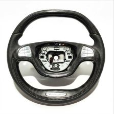Mercedes-Benz S-Class W222 S500/S600 Steering Wheel Carbon Fiber Black Leather