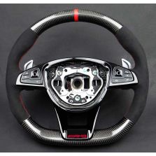 Mercedes Benz W222/W205/W463/W213 GT AMG Style Steering Wheel (Carbon Leather)