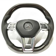 Mercedes W212/W204/W218 AMG Style Steering Wheel – Carbon Leather Gray Edition