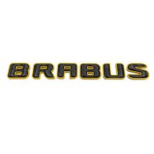 Metal with carbon fiber yellow Brabus emblems and badges for Mercedes-Benz G-Class W463A W464