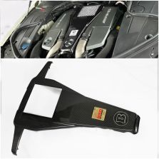 Mercedes-Benz V8 biturbo Engine Motor Cover Cap carbon fiber with badges set