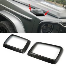 Carbon Fiber Front Side Fender Frames Turn Signals Mercedes G-class W464 2018+
