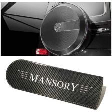 Carbon Fiber Rear Spare Tire Wheel Cover Badge for Mercedes-Benz G-Wagon W463 G63 G55 G500