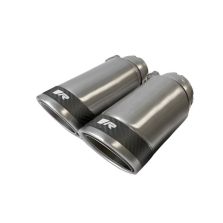 Remus Stainless Steel 84mm Angled w/Carbon Ring Tail Pipe Set (Pair)