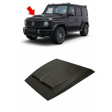 W463A W464 Mercedes-Benz G Wagon G Class G63 G500 G400 Fiberglass Hood Scoop Bonnet Cover Tirm Brabus Style