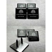 Mercedes-Maybach: Black Brabus-Styled Haute Voiture Seat Metal Emblem for W463, W464, W463A G-Class