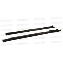 TR-style carbon fiber side skirts for 1996-2000 Honda Civic 2DR/HB