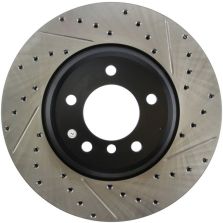 StopTech 07-09 BMW 335 (E90/E92/E93) Slotted & Drilled Left Front Rotor