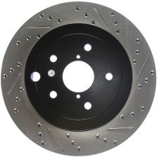 StopTech 08+ Subaru STI (Will Not Fit 05-07) Slotted & Drilled Sport Brake Rotor