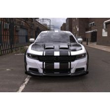 Full Carbon Body Kit Dodge Charger RT 2018+ Front Bumper Lip Spoiler Side Skirts Rear Spoiler Hood Scoop Cover Fender Flares
