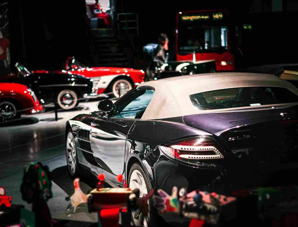 Luxury car showroom