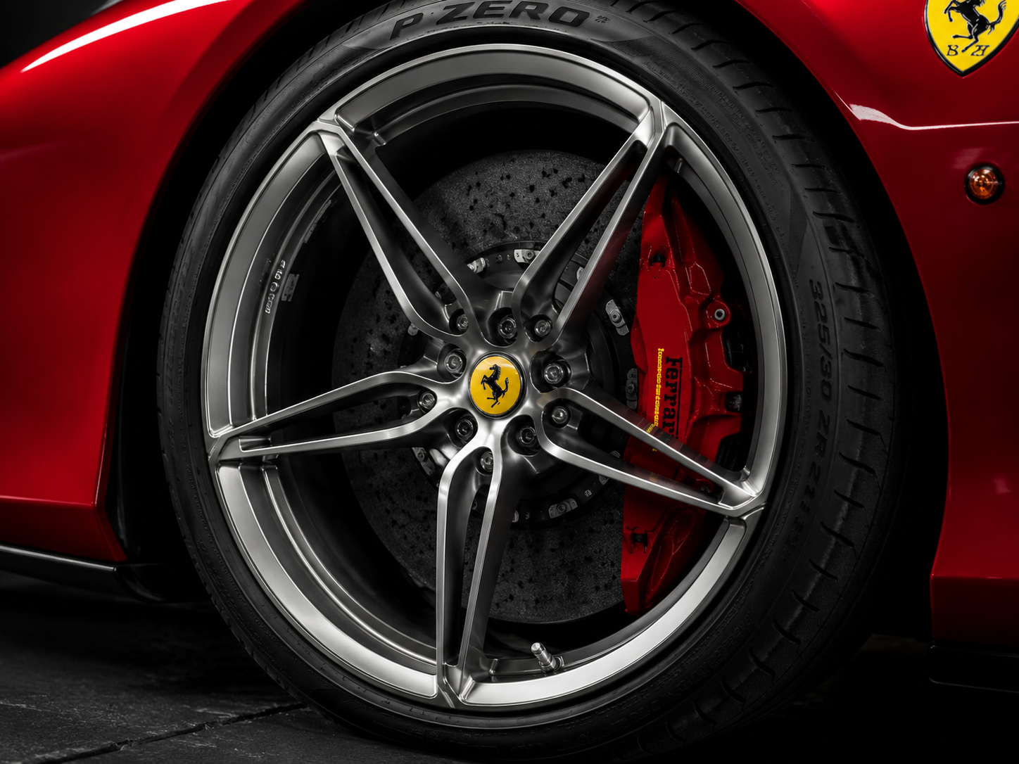 A close-up studio image of high end rims on a