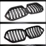 BMW X6 G06 F96 X6M 2020+ Front Grille Dual Slat Carbon Fiber
