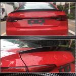 Audi A4 Sline S4 B9 B9.5 Sedan 2017-2023 Rear Trunk Spoiler Carbon Fiber/FRP