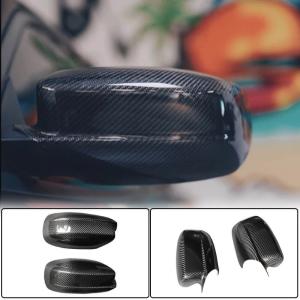 Dodge Charger Sedan 2011-2022 Mirror Covers Add-on Dry Carbon Fiber