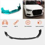 Audi A3 8V.5 Base Sedan Facelift 2017-2020 Carbon Fiber Front Bumper Lip Carbon Fiber
