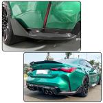 Rear Splitter for BMW 4 Series G82 M4 Coupe 2-Door 2021-2025 Dry Carbon Fiber Lower Bumper Lip Winglets Vents Cover Cupwings Flaps Spoiler Body Kit