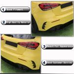 Mercedes Benz A Class W177 A45 AMG S 4-Door 2021-2023 Rear Bumper Splitters Carbon Fiber