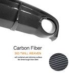 Carbon Fiber Rear Bumper Diffuser Dual Exhaust Lip for Audi 2011-2014