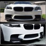 BMW 5 Series F10 M5 Sedan 2011-2016 Front Bumper Splitters Carbon Fiber
