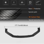 Lexus IS300 IS350 Base/F Sport 2017-2020 Front Bumper Lip Carbon Fiber