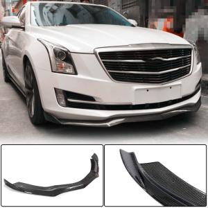 Cadillac ATS Base 2013-2019 Front Bumper Lip Carbon Fiber