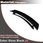 Glossy Black Rear Trunk Spoiler Compatible with Porsche 987 Cayman Base S Coupe 2-Door 2005-2012 FRP Auto Car Rear Boot Lid Highkick Spoiler Wing Lip