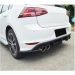 Volkswagen VW Golf 7 MK7 R-line 2014-2016 Rear Bumper Diffuser Carbon Fiber