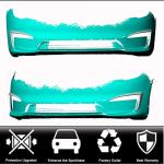 Tesla Model S 2021-2023 Front Bumper Splitters Carbon Fiber