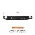 Carbon Fiber Rear Bumper Diffuser Dual Exhaust Lip for Audi 2011-2014