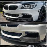 BMW 6 Series F06 F12 F13 640i 650i M Sport 2013-2018 Front Bumper Lip Carbon Fiber