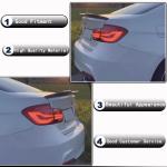 BMW 3 Series F30 F35 F80 M3 Sedan 4-Door 2012-2019 Rear Trunk Spoiler Dry Carbon Fiber