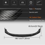 Porsche Taycan 9J1 Turbo S 2019UP Front Bumper Lip Dry Carbon Fiber