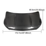Mercedes Benz V Class W447 Vito 2015-2019 Engine Bonnet Hood Cover Dry Carbon Fiber